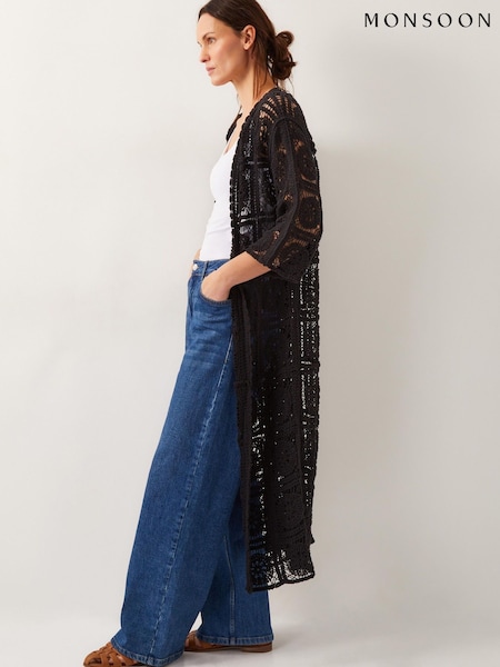 Musta - Monsoon Cara Crochet Beach Cover-Up (H17382) | €102