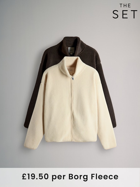 The Set 2 Pack Zip Through Borg Jackets (H17560) | € 51