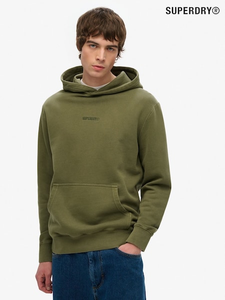 Superdry Green Micro Logo Hoodie (H17605) | R$ 545