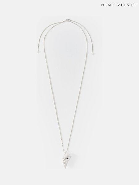 Mint Velvet Silver Tone Shell Pendant (H17621) | €44