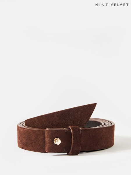 Mint Velvet Brown Suede Tie Belt (H17629) | €70