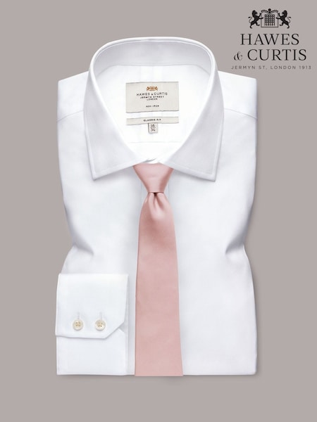 Hawes & Curtis Pink Dusty Plain Repp Tie (H17631) | ‏196‏₪