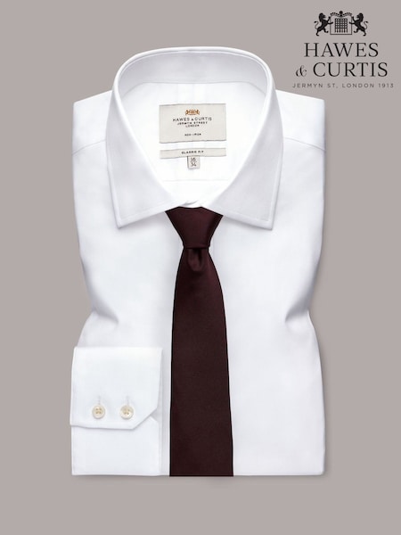 Hawes & Curtis Red Plain Repp Tie (H17632) | € 61