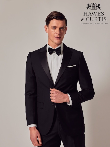 Hawes & Curtis 100% Cotton Dinner Black Jacket (H17642) | R$ 2.655