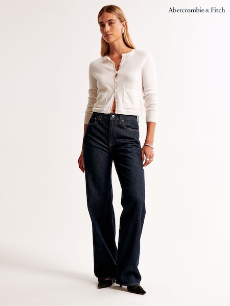 Abercrombie & Fitch Navy High Rise Loose Jeans (H17697) | €99