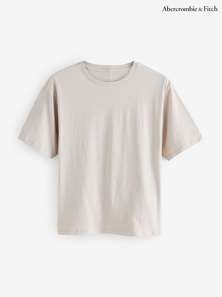 Abercrombie & Fitch Short Sleeve Relaxed 100% Cotton T-Shirt (H17702) | ₪101