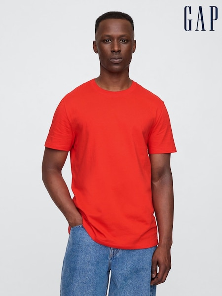 Gap Red Short Sleeve Everyday 100% Cotton Crew Neck T-Shirt (H17755) | €17