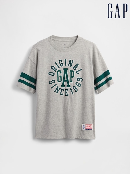 Gap Grey Logo Jersey Short Sleeve T-Shirt (4-13yrs) (H17782) | €26