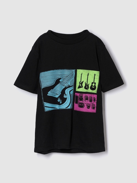 Gap Black Graphic T-Shirt (4-13yrs) (H17784) | €11.50