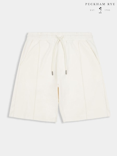 Peckham Rye Cream Mens Pintuck Shorts (H17856) | €53