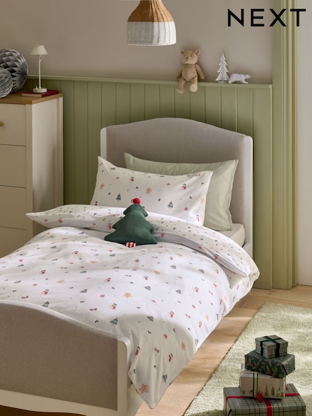 Delicate Christmas Duvet Cover and Pillowcase Set (H17865) | €21 - €32