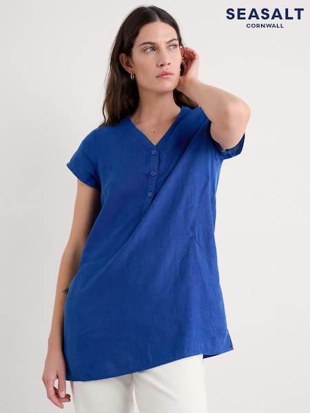 Azul - Seasalt Cornwall Little Croft 100% Linen Tunic (H17961) | 105 €