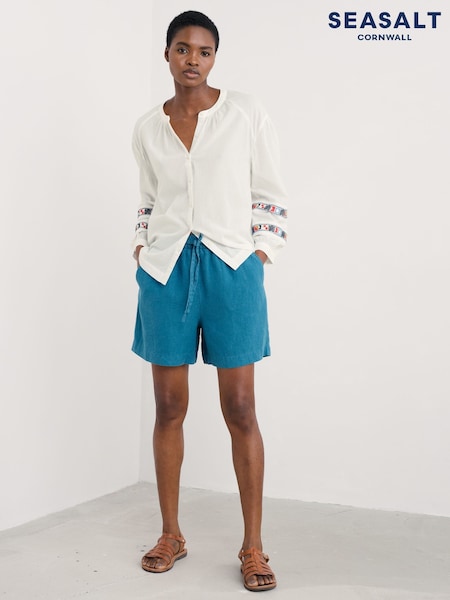 Seasalt Cornwall Tide Flow 100% Linen Shorts (H17976) | ‏326 د.إ.‏
