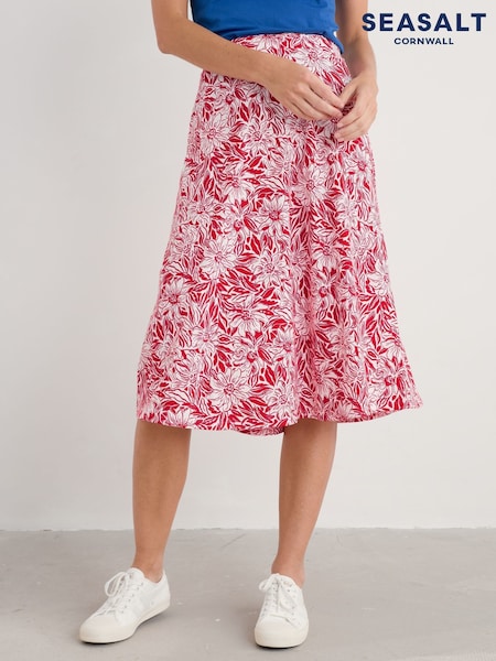 Seasalt Cornwall Rose A-Line Skirt (H17978) | ‏267‏₪