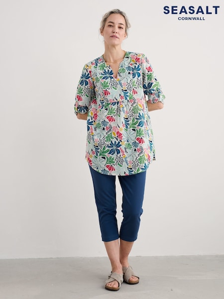 Seasalt Cornwall Black Op Art 100% Cotton Tunic Top (H17988) | €95