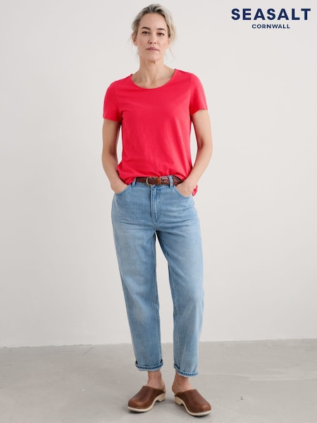 Seasalt Cornwall Red Camerance T-Shirt (H18001) | 129 QAR