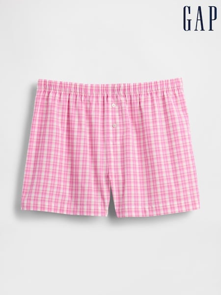 Gap Pink Check Short Poplin Short Pyjama Bottoms (H18040) | €29
