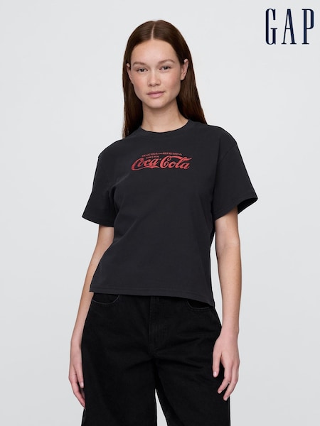 Gap Black Coca Cola Relaxed Graphic T-Shirt (H18054) | €52