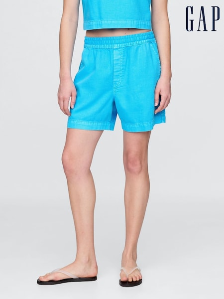Синий - Gap UltraSoft Denim Easy Shorts (H18071) | €53