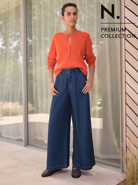 Rinse Blue N. Premium Palazzo Wide Leg Jeans (H18133) | € 58