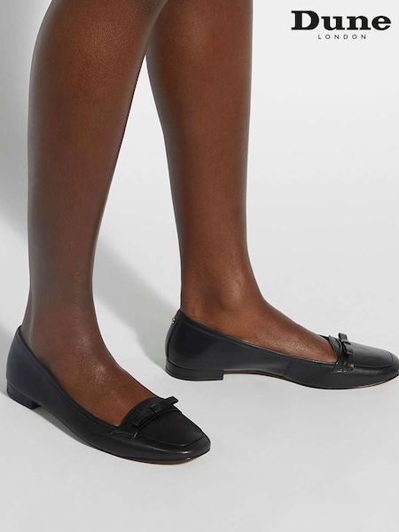 črna - Dune London Glows Bow Detail Loafers (H18221) | € 117