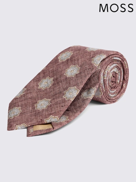 MOSS Bottinelli Dusty Silk Geometric Tie (H18225) | ‏233 د.إ.‏