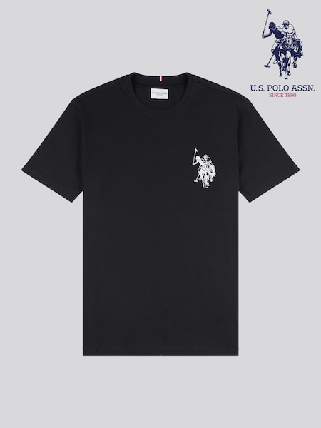 U.S. Polo Assn. Black Mens Large Player 100% Cotton T-Shirt (H18302) | €40