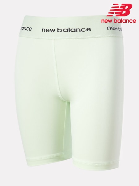 New Balance Green Girls Harmony High Rise Sport Cycle Shorts (H18374) | €39 - €47