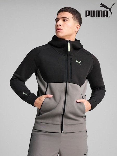 Puma Grey Mens Pumatech Full Zip Hoodie (H18765) | €80