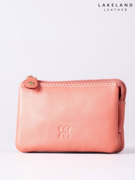 Lakeland Leather Orange Multi Pocket Coin Purse (H18768) | €25
