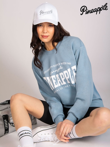 أزرق فاتح - Pineapple Womens Logo Sweatshirt (H18883) | ‏186 د.إ.‏