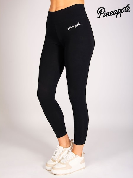 Pineapple Black Wide Band 7/8 Leggings (H18884) | €37