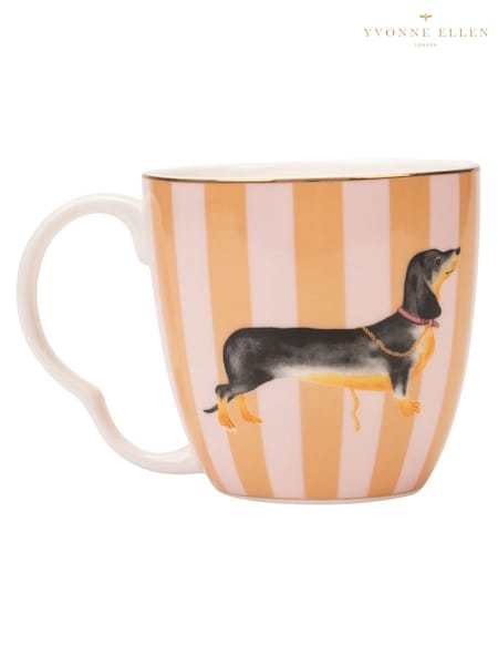 Yvonne Ellen Set of 2 Pink Large Sausage Doggie Mugs (H18905) | €45