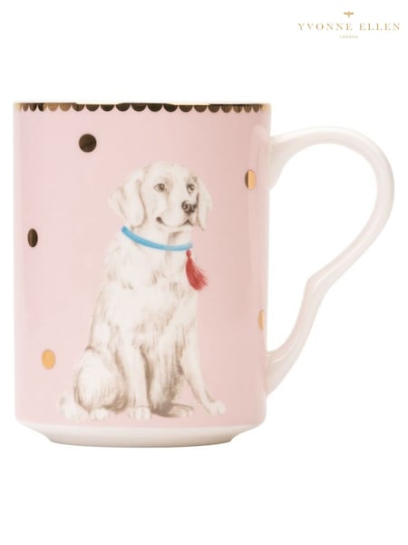 Yvonne Ellen Set of 2 Pink Large Labrador Mugs (H18914) | €40