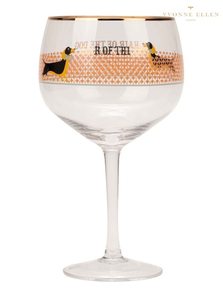 Yvonne Ellen Set of 2 Clear Gin Sausage Doggie Glasses (H18918) | €44