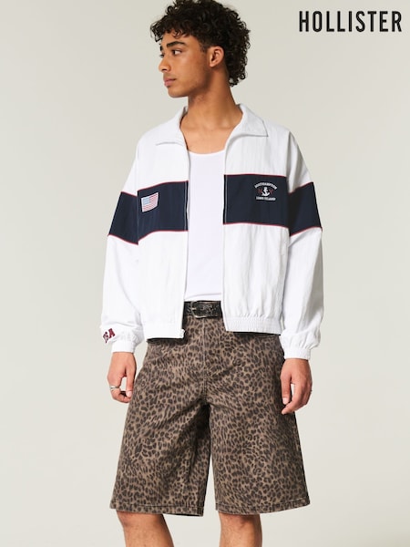 Hollister Blue Back Logo Bomber Jacket (H18942) | €89