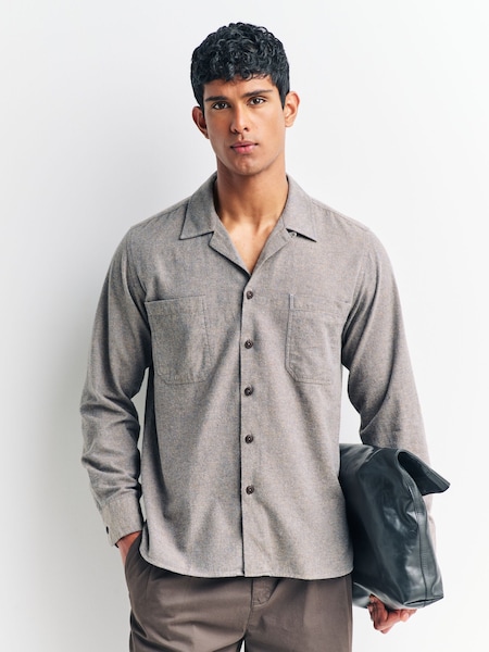 Universal Works Brown Work Shirt (H19021) | €166
