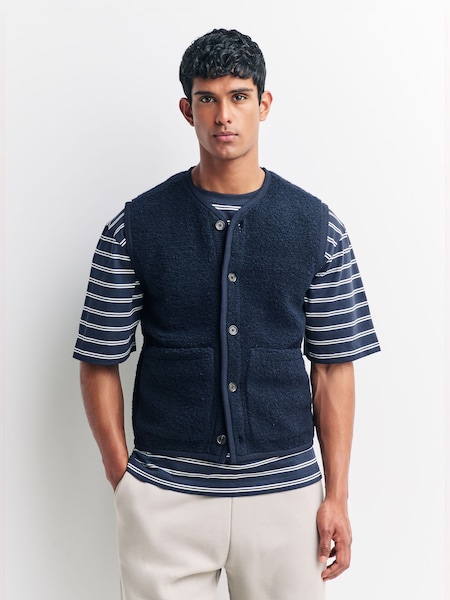 Universal Works Blue Lancaster Gilet (H19026) | €146