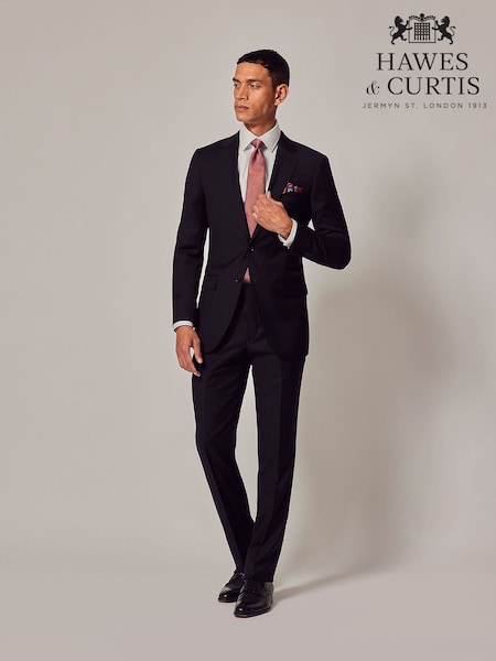 Hawes & Curtis Twill Slim Suit Black Jacket (H19068) | R$ 2.160