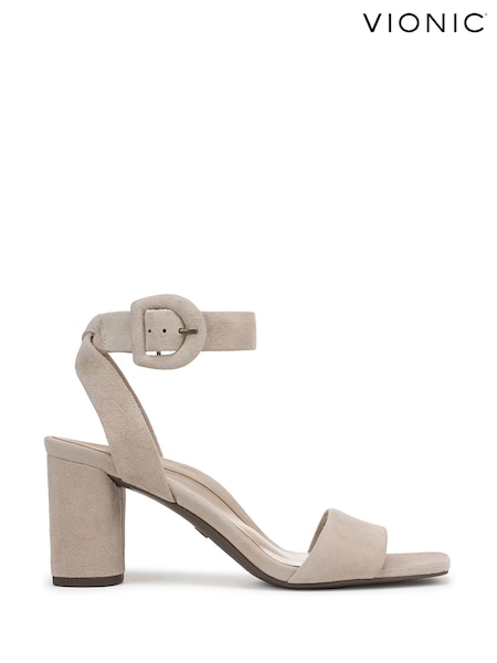 Vionic Cream Zinfandel Wide Fit Ankle Strap Sandals (H19070) | €179