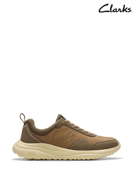 Naravni - Clarks Nubuck Lt360 Lace Shoes (H19091) | € 105