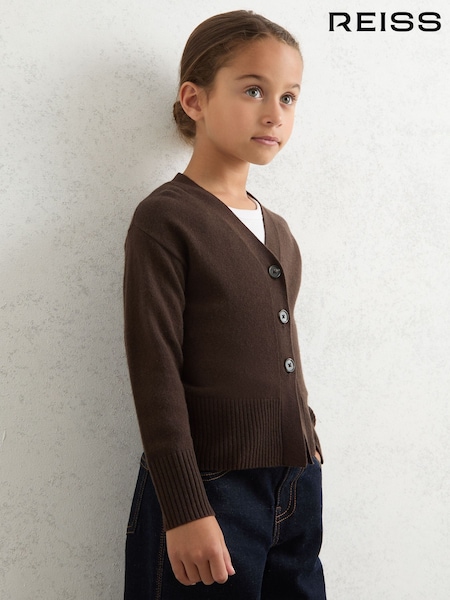 Reiss Chocolate Tyla Cardigan (H19182) | €65