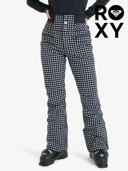 Roxy Monochrome Gingham Rising High Waisted Ski Trousers (H19288) | 314 €