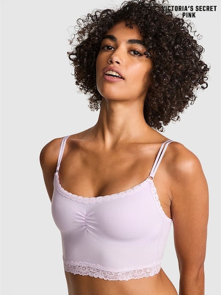 Victoria's Secret PINK Purple Whisper Lace Trim Bralette (H19330) | €29