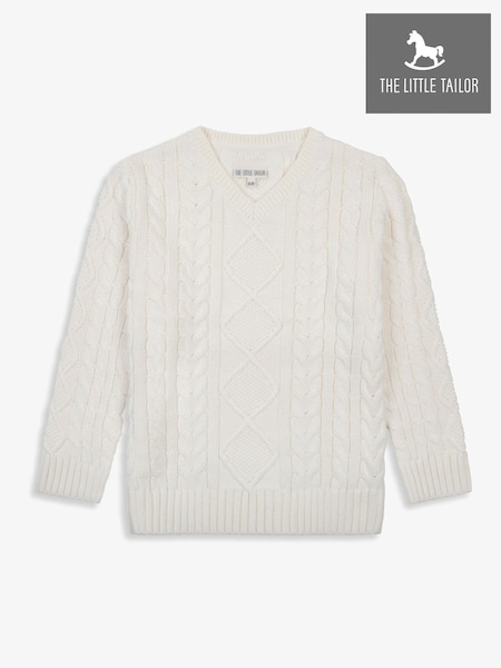 The Little Tailor Fisherman Cable Knit 100% Cotton Jumper (H19349) | ₪171 - ₪181