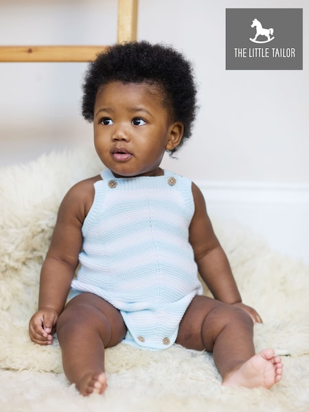 The Little Tailor Baby Chevron Design Knitted  100% Cotton Romper (H19352) | ₪146