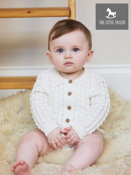 The Little Tailor Baby 100% Cotton Scallop Design Pointelle Cardigan (H19355) | 1,562 UAH