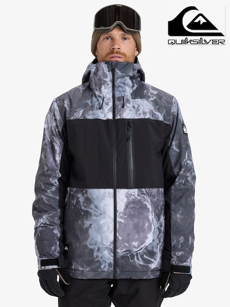 Quiksilver Grey Sycamore Printed Ski Jacket (H19389) | €291