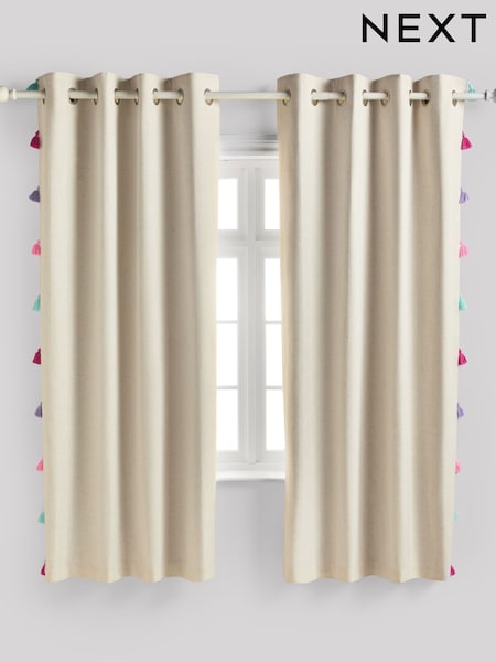 Bright Tassel Eyelet Blackout Curtains (H19400) | €72 - €126