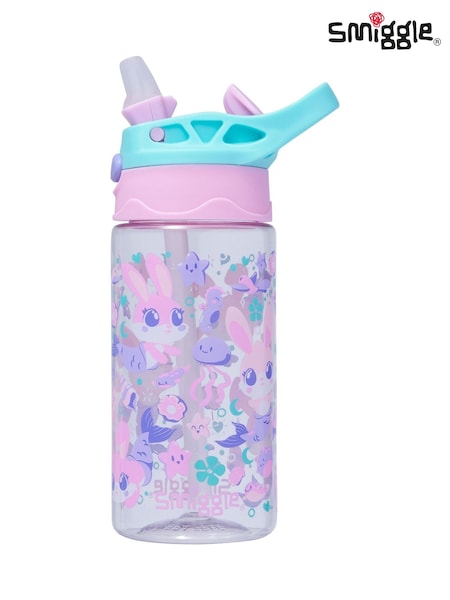 Smiggle Pink Junior Curious Flip Plastic Drink Bottle 430Ml (H19412) | €17
